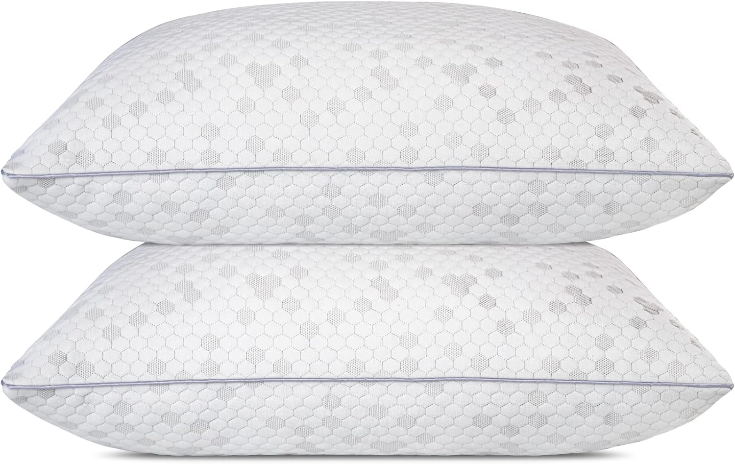 HIMOON Bed Pillows for Sleeping 2 Pack,Queen Size Cooling Pillows Set of 2,Top-end Microfiber Cover for Side Stomach Back Sleepers