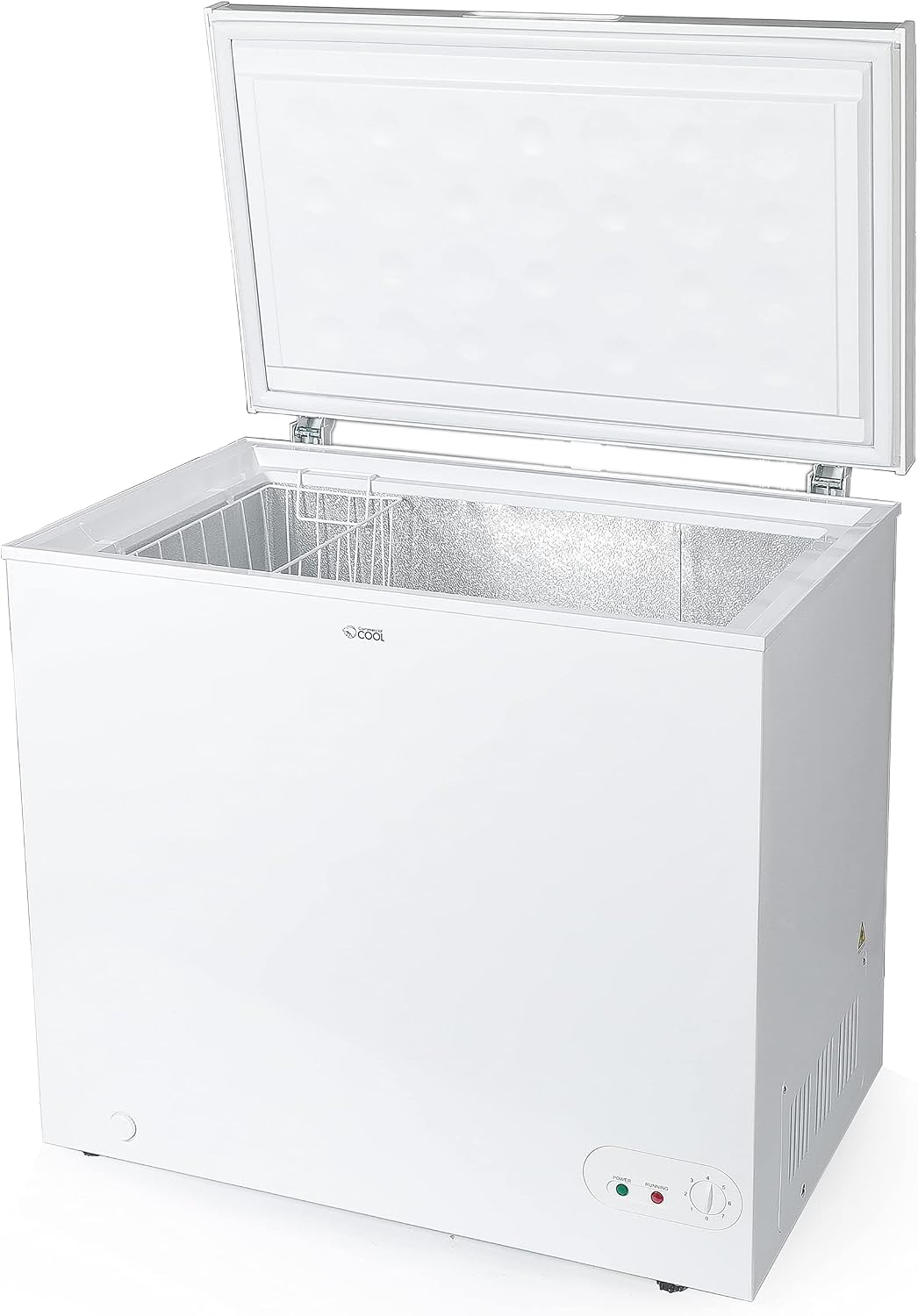 Commercial Cool Upright Freezer, Stand Up Freezer 5 Cu Ft with Reversible Door, White