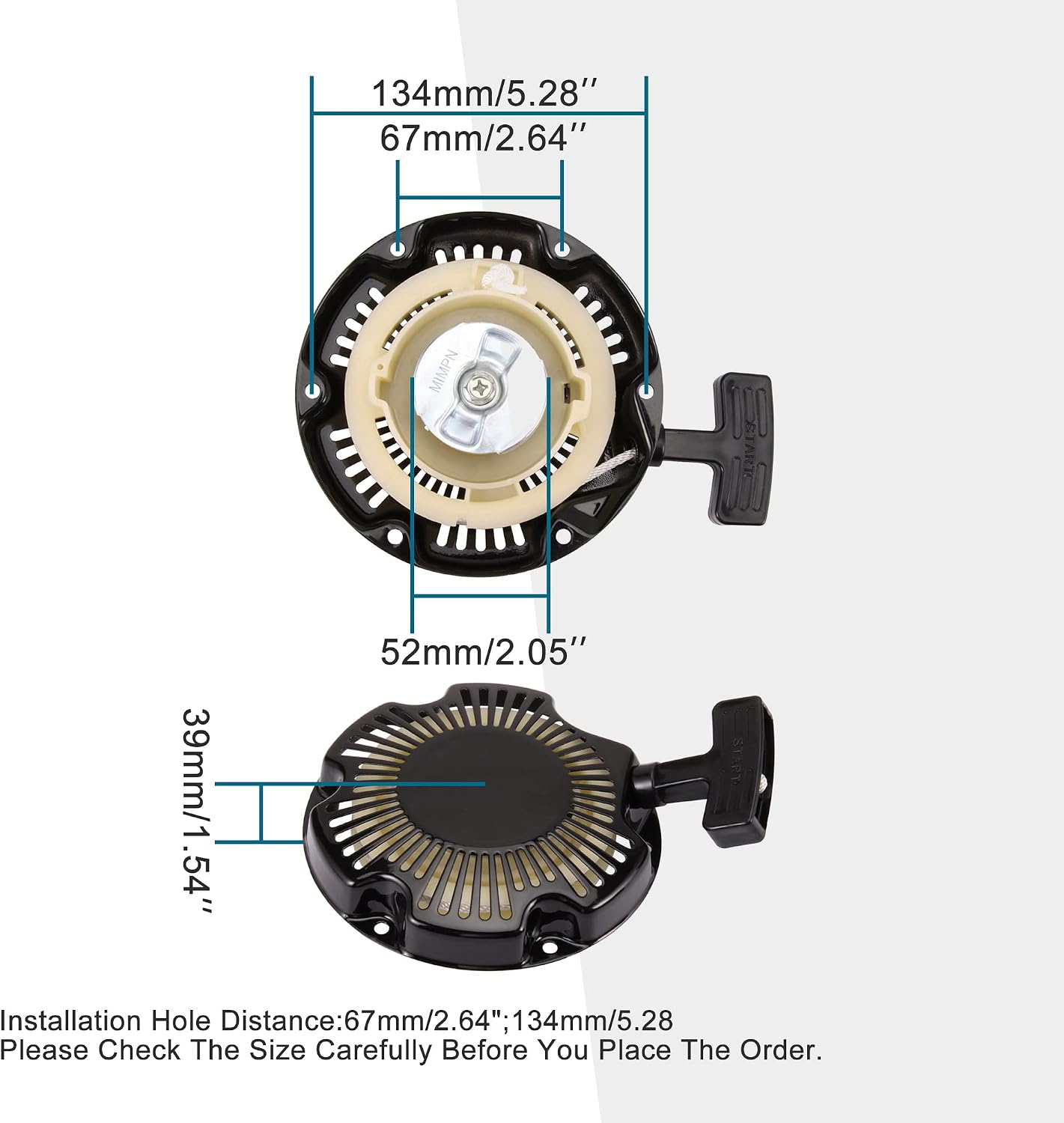 GOOFIT Pull Start Recoil Replacement for MM-B80 MM-B80R Youth Mini Bike Baja Doodlebug 2.8hp DB30 97cc Doodle Bug Mini Racer Bike Motovox MBX10 MBX11 MBX12 Parts