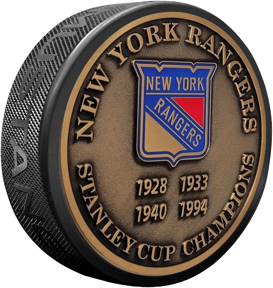 Sports Decor Stanley Cup Years Gold Medallion Puck