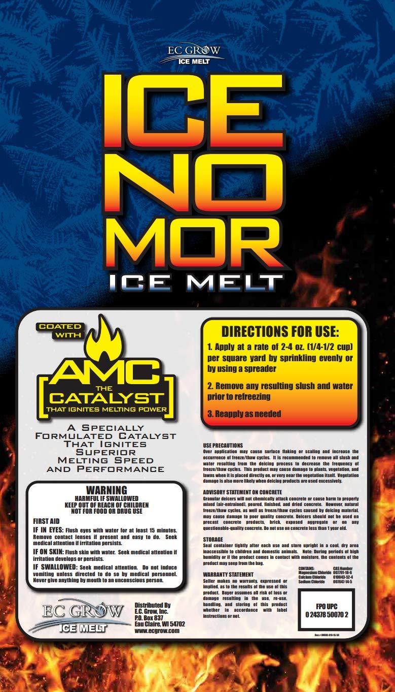 Ice No Mor Calcium Chloride Ice Melt 12 lb. Crystal