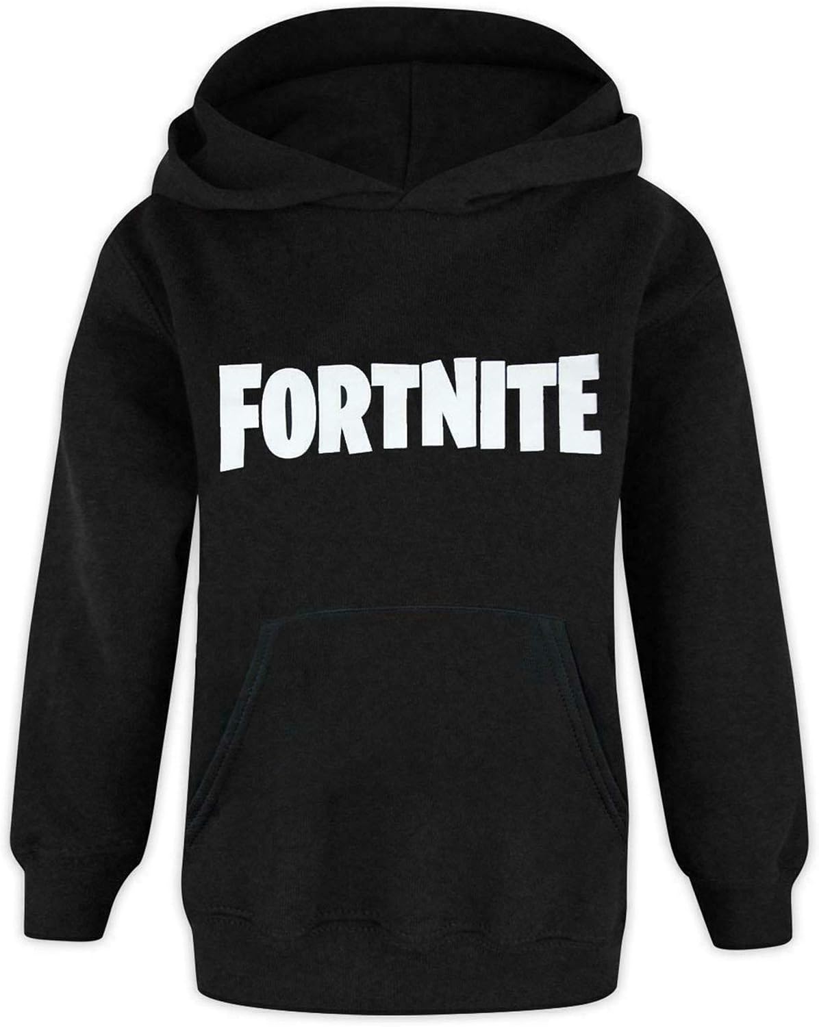 FORTNITE Hoodie Boys Kids Game Hooded Long Sleeve Jumper Black