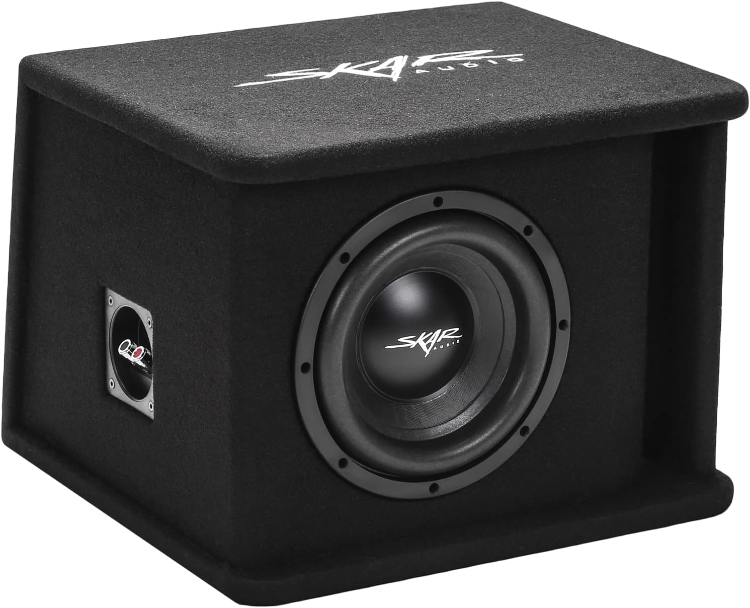 Skar Audio Single 8" Complete 700 Watt SDR Series Subwoofer Bass Package - Includes Loaded Enclosure with Amplifier