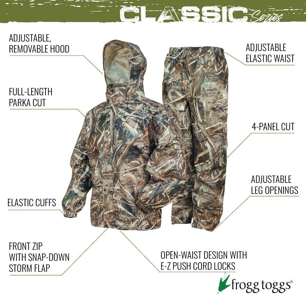 FROGG TOGGS Men's Classic All-Sport 3-Layer Waterproof Breathable Rain Suit