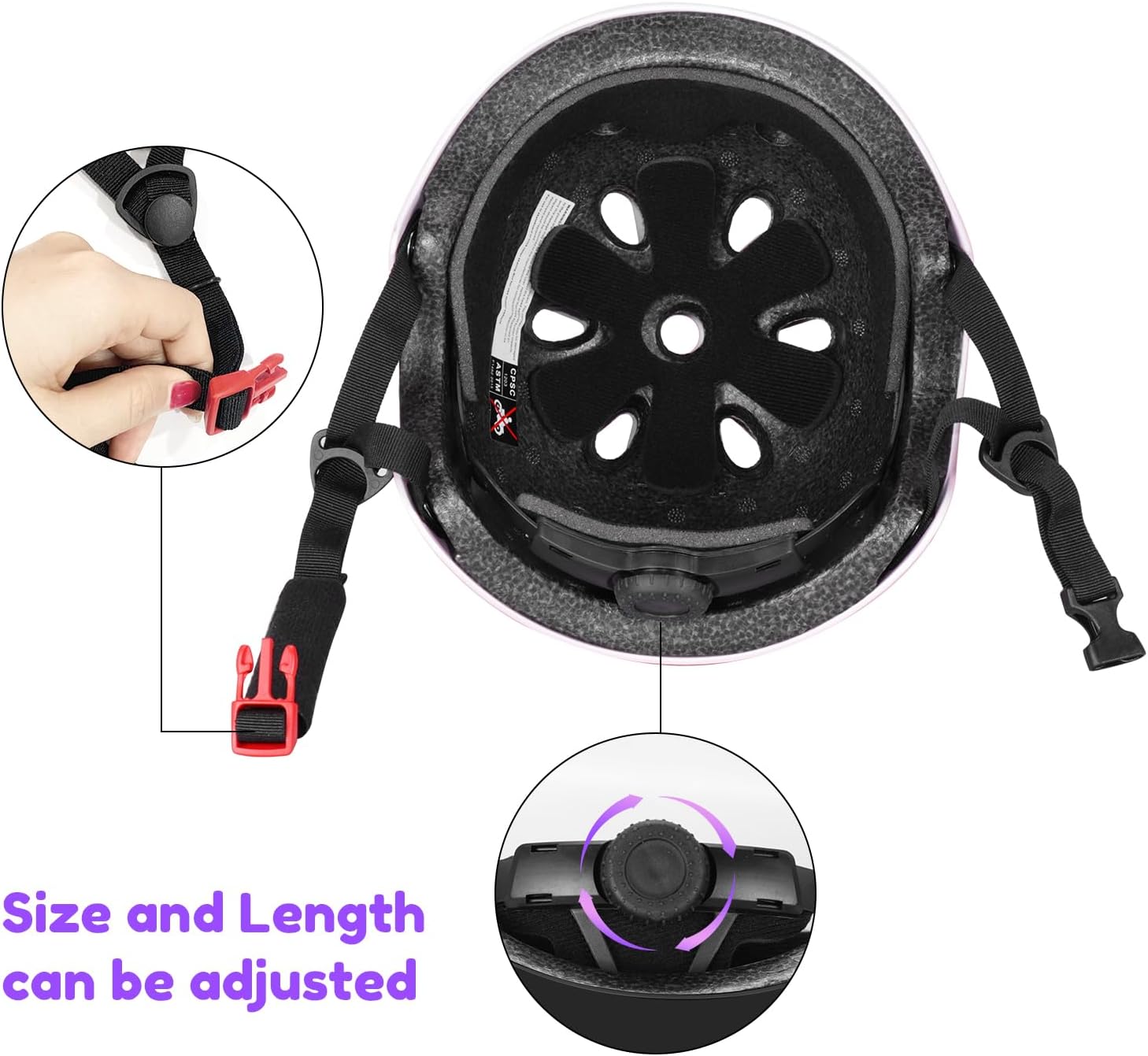Besttravel Kids Helmet, Toddler Adjustable Kids Ages 3-8 Years Old Boys Girls Multi-Sports Safety