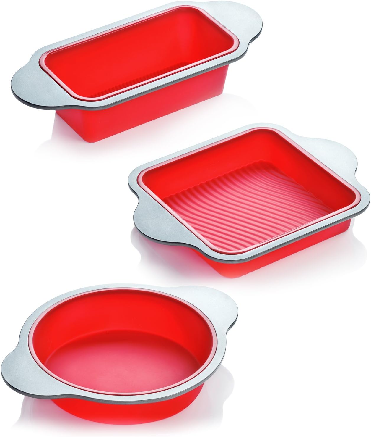 Premium Non-Stick Silicone Bread Loaf Pan, 9x5 Inches – Heavy-Duty Steel Frame, Non-Toxic, BPA & PFOA Free – Perfect for Pound Cakes, Breads, & More.