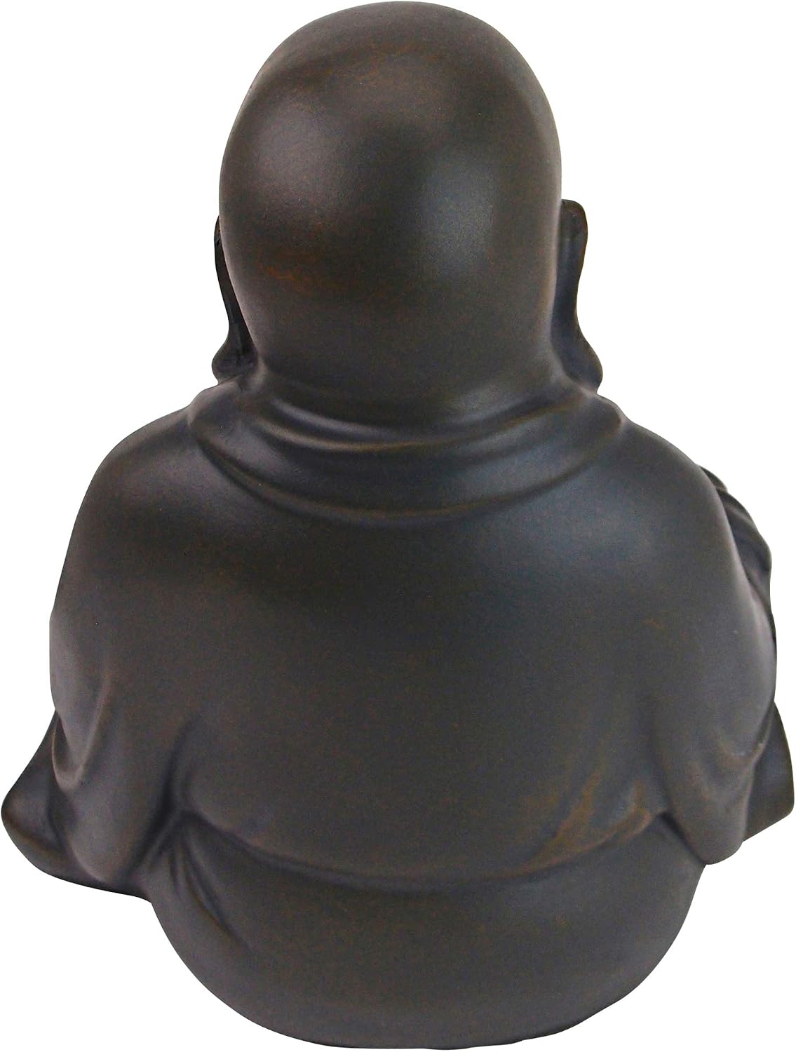 Design Toscano Jolly Hotei Laughing Man Asian Decor Indoor/Outdoor Garden Statue, 26 inches tall, Cast Stone Resin, Two Tone Stone Finish