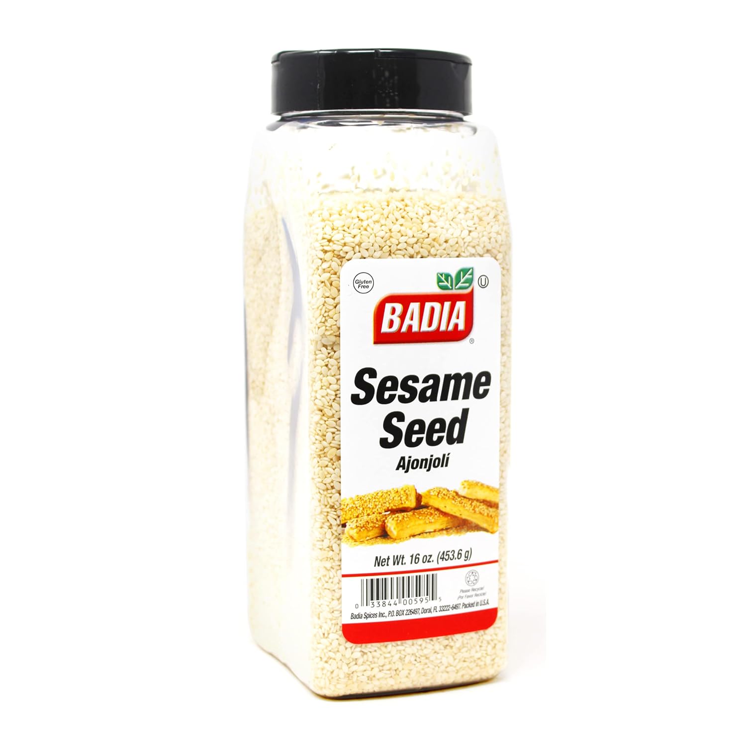 Badia Sesame Seed Hulled, 16 Ounce (Pack of 6)