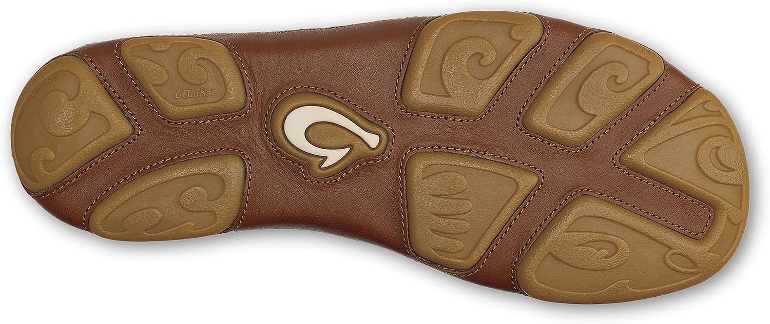 OluKai Moloa Men's Premium Leather Shoes, Easy Slip On & Off Design | Casual & Versatile Loafer, Drop-in Heel & Enhanced Traction