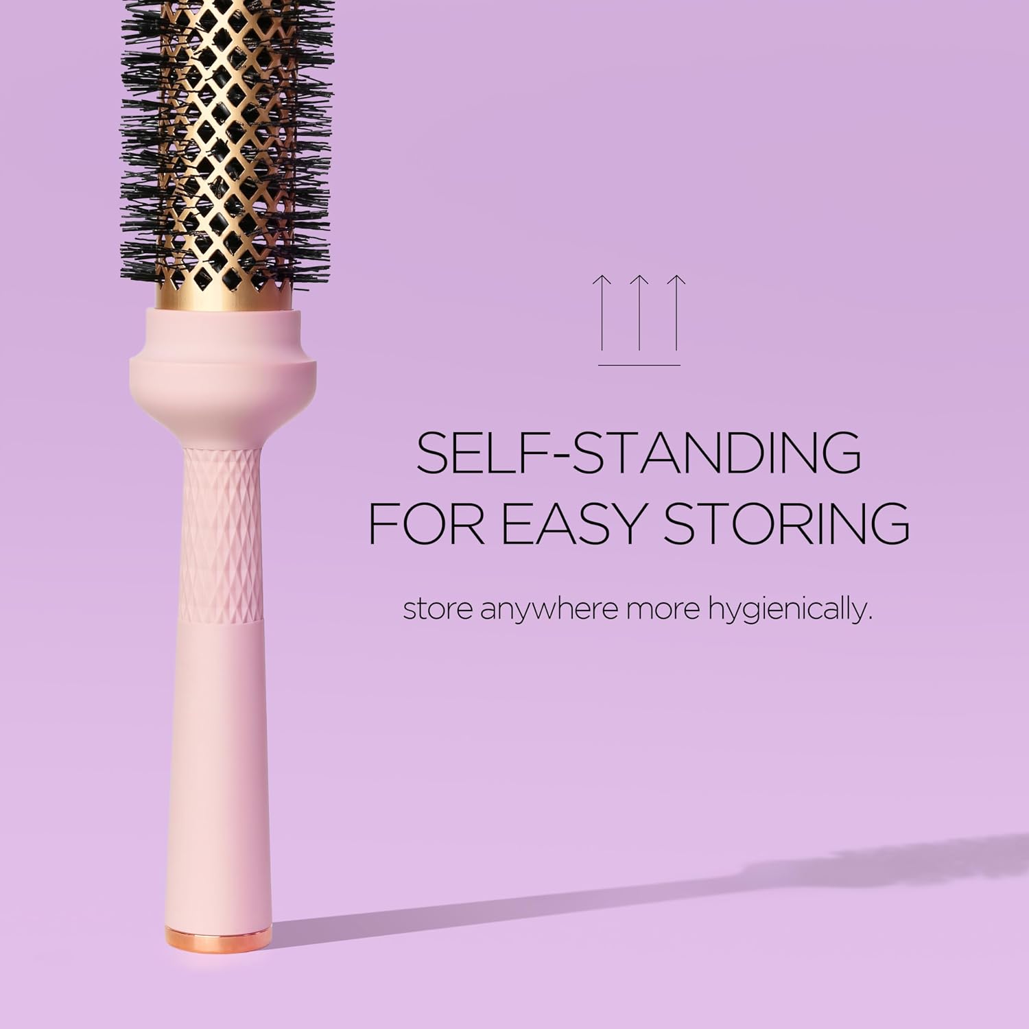 Magic Curling Round Brush (1 Inch) - Non-electronic, Self-Standing Round Brush, Great Blowout, Ceramic Coated Barrel, Quick Styling