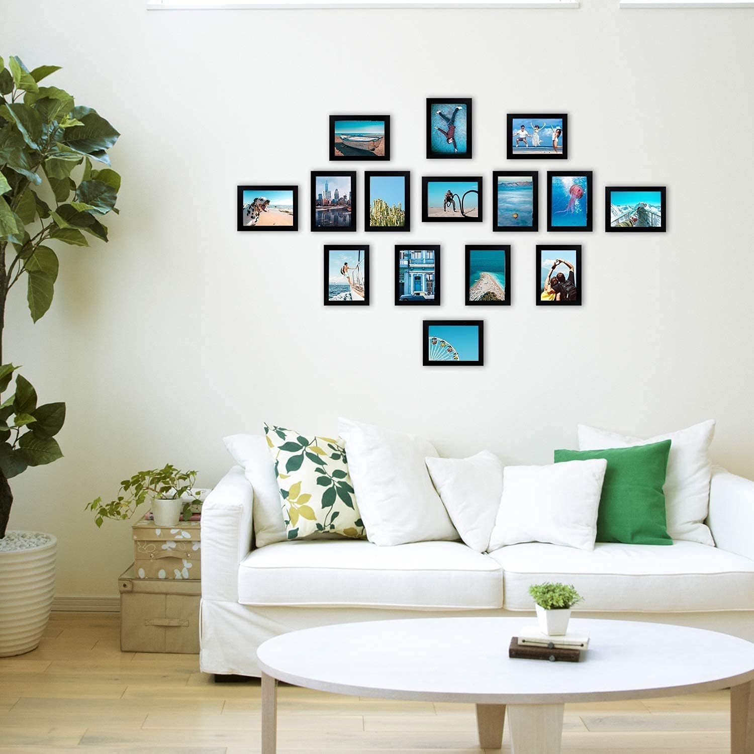 6x8 inch Picture Frame Made of 100% Solid Wood and High Definition PlexiGlass Display Pictures for Table Top Display and Wall Mounting Photo Frame
