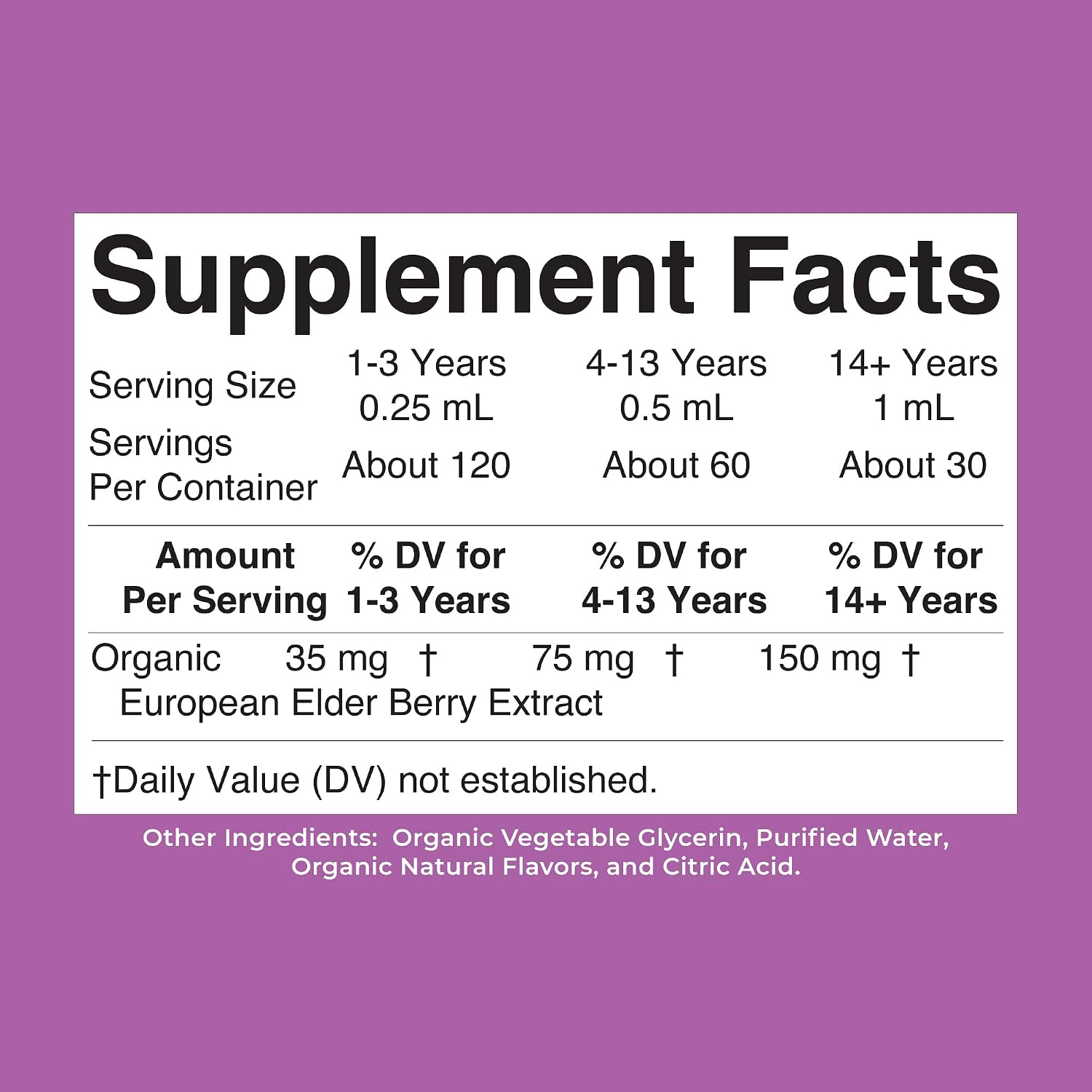 MARYRUTH'S Elderberry Liquid Drops for Adults & Kids, 1 oz, Immune Support | Immune Support, 150mg Elderberry Extract, USDA Organic, Sugar Free, Vegan