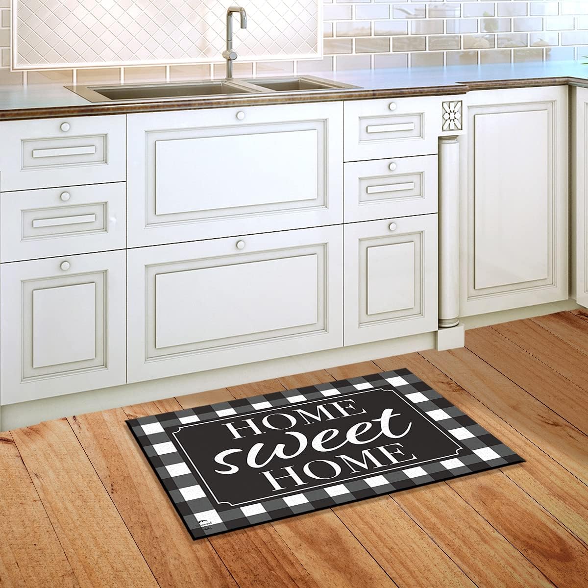 Briarwood Lane Doormat 30x18 Indoor Outdoor Farmhouse Wreath Spring for Spring Doormat