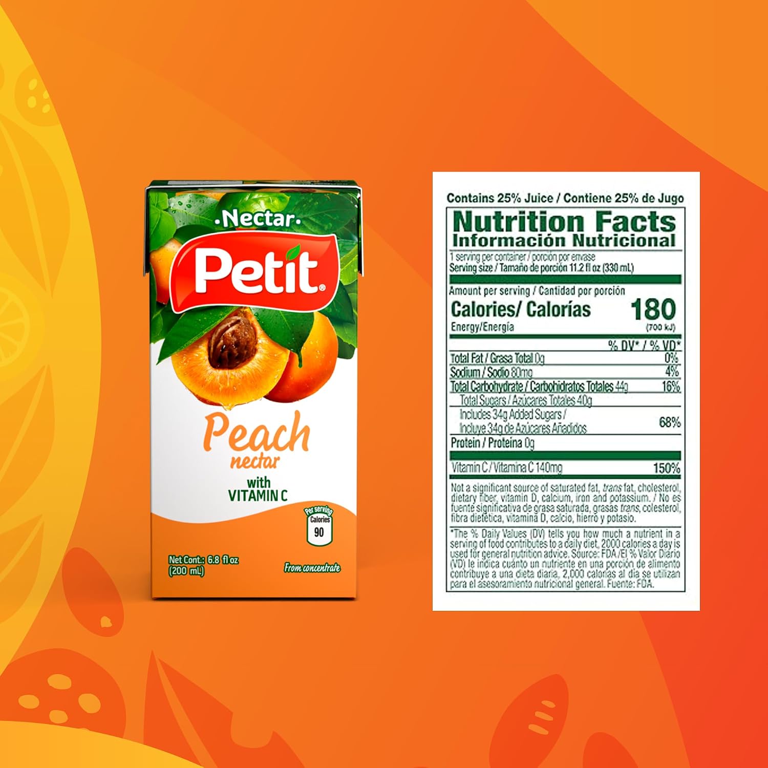 Petit Pineapple Nectar, 200 ml (Pack of 24) – Refreshing Tropical Fruit Juice Beverage