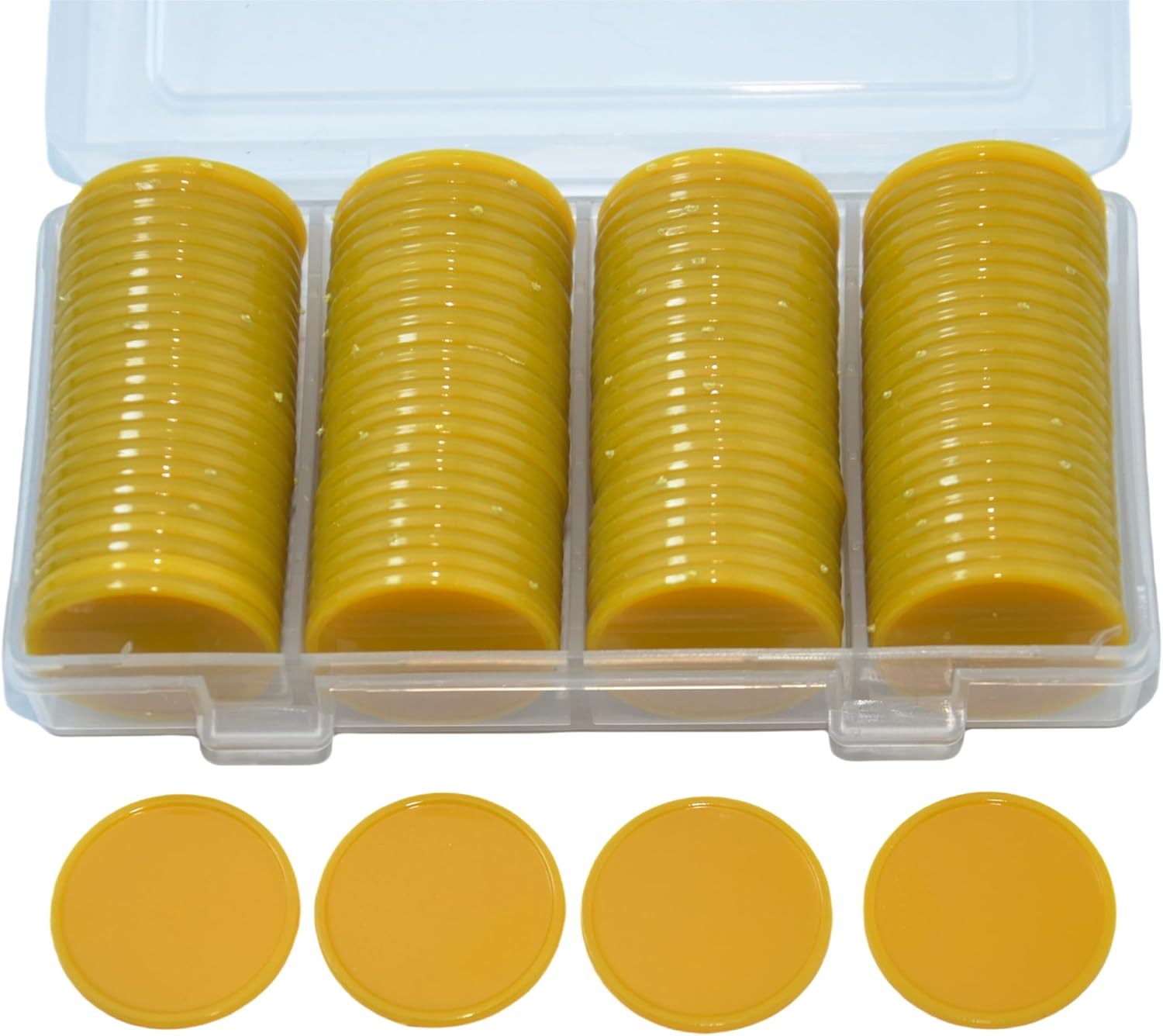 Smartdealspro Set of 100 25MM/1 Inch Opaque Plastic Learning Counting Counters Poker Chips (Red)