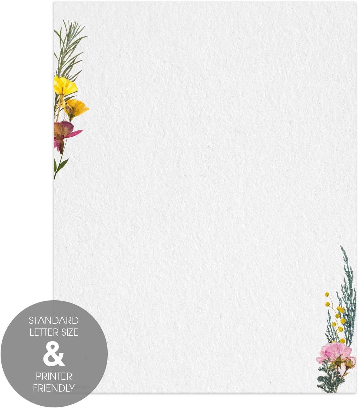 Great Papers! Lush Greenery Letterhead / 80 Floral Sheets 8.5" x 11" Beautiful Watercolor Botanical All Occasion Letter Paper