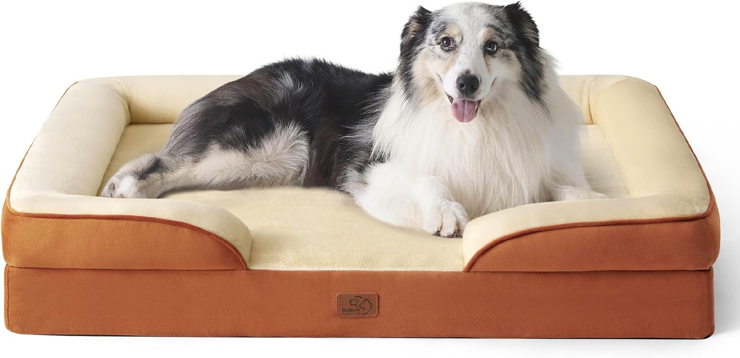Bedsure Orthopedic Dog Beds Large Sized Dog with Removable Washable Cover