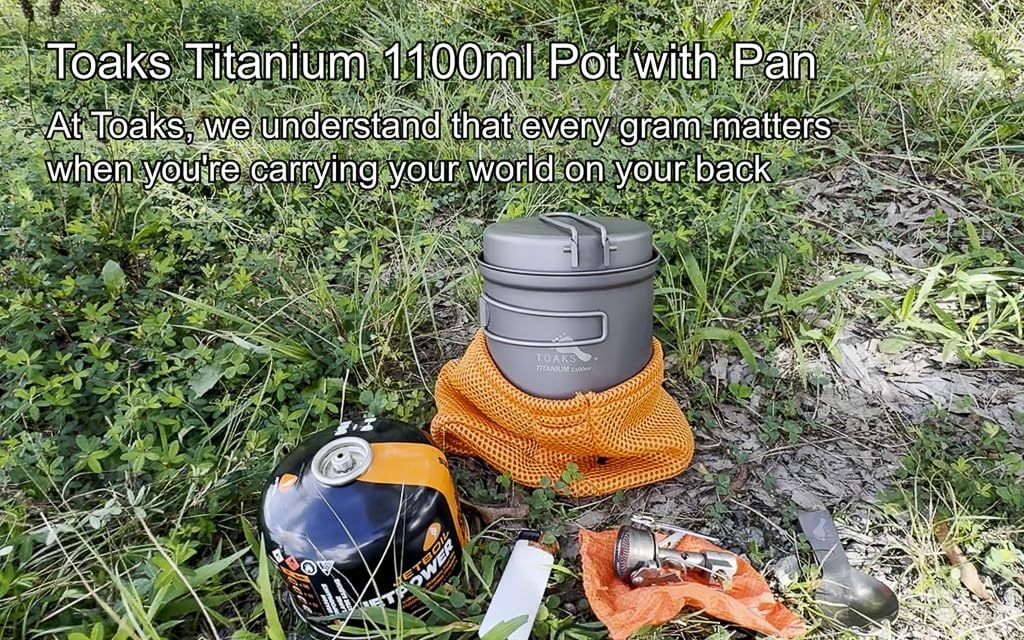 TOAKS Titanium 1100ml Pot with Pan