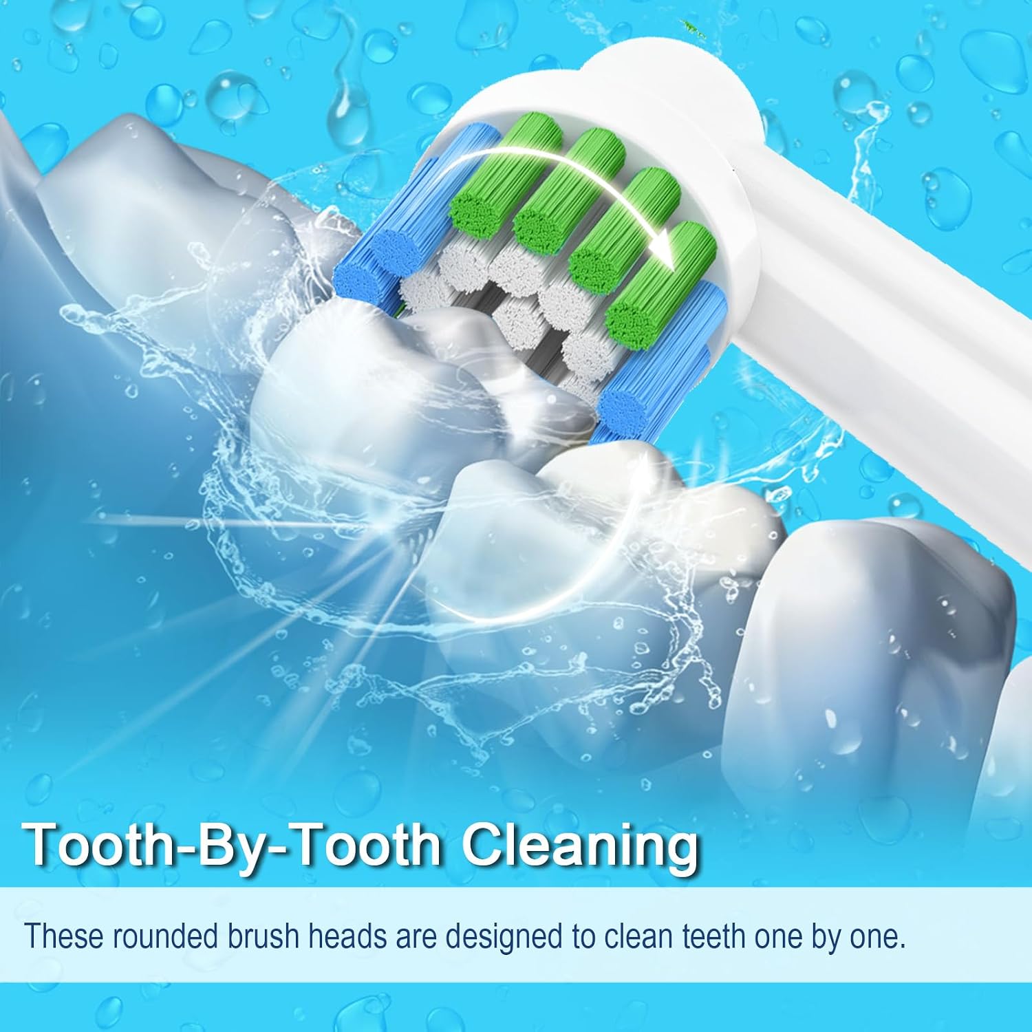16pcs Replacement Brush Heads Compatible with Oral B Electric Toothbrushes. Pack of 4 Precision Clean, 4 Cross Clean