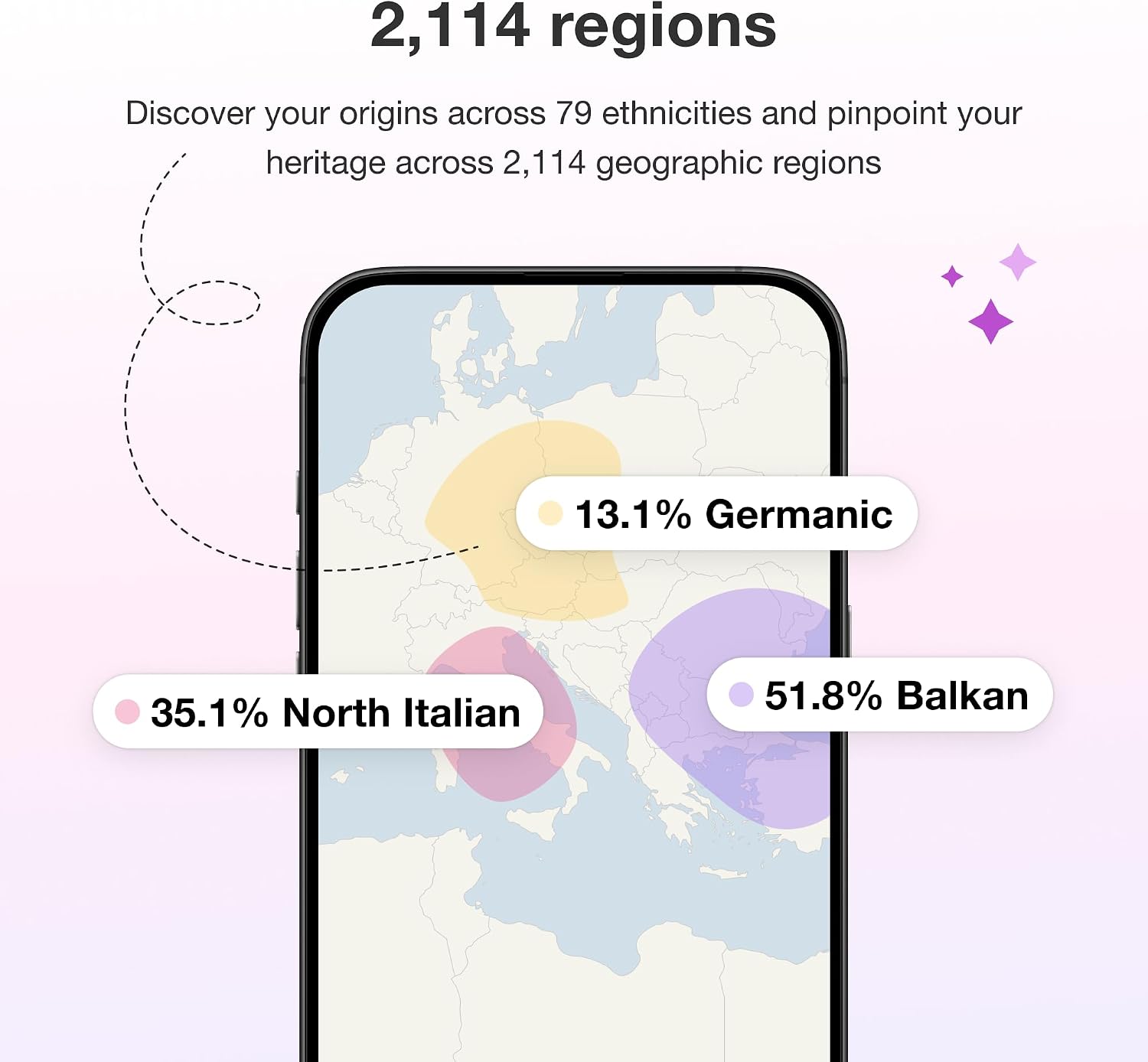 MyHeritage DNA Test Kit for Ancestry & Ethnicity - At-Home Genetic Testing Kit with 2, 114 Geographic Regions