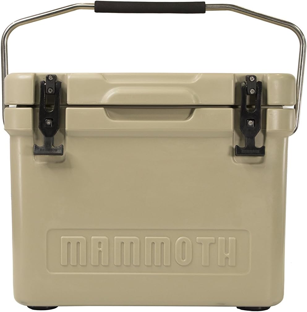 Mammoth Coolers Cruiser Series, Insulated Hard Ice Chest with Durable Double-Walled Rotomolded Construction, Great for On-The-Go Recreational Activities (Cruiser 20, Tan)
