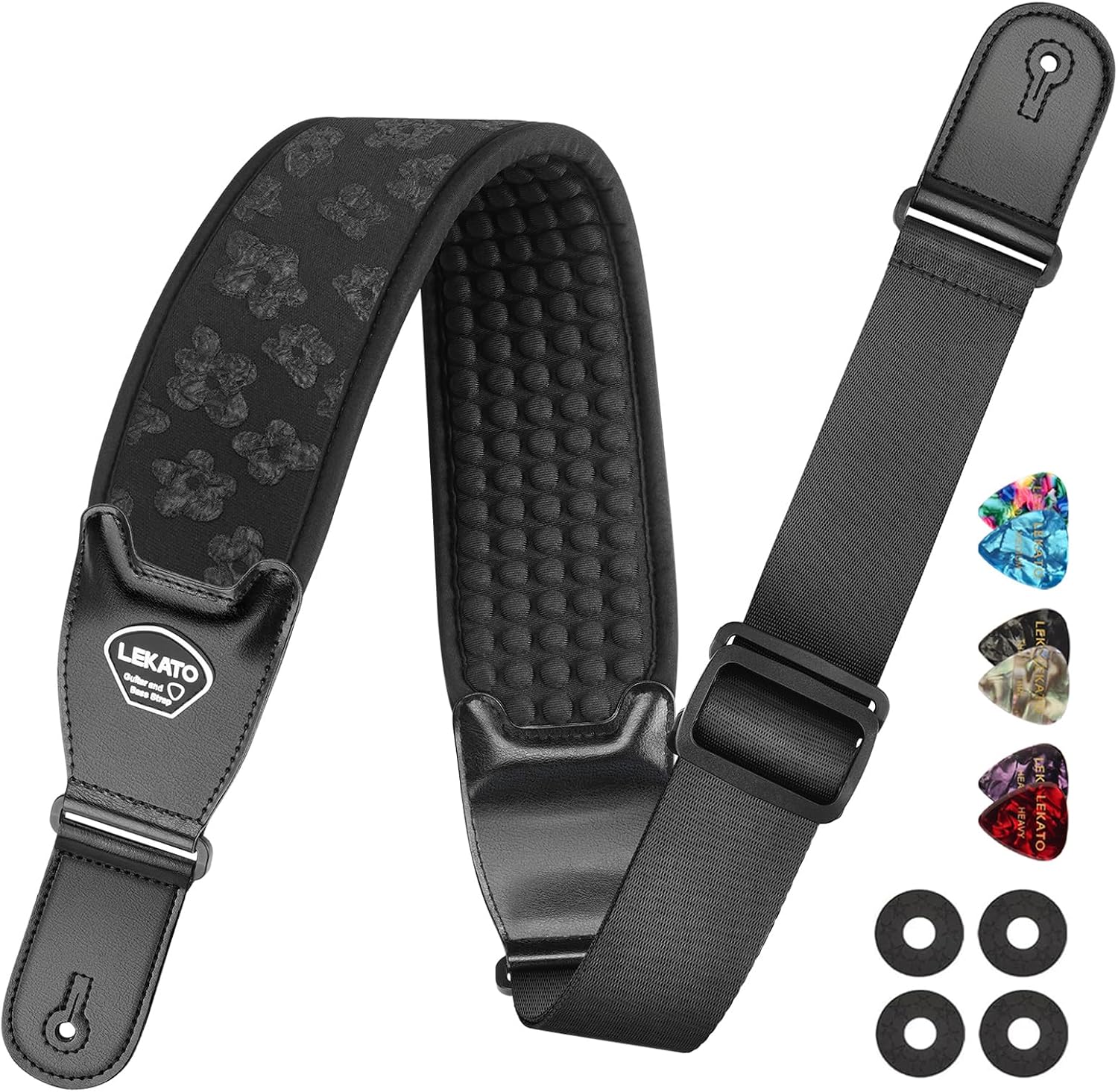 LEKATO Guitar Straps for Electric Guitar Bass