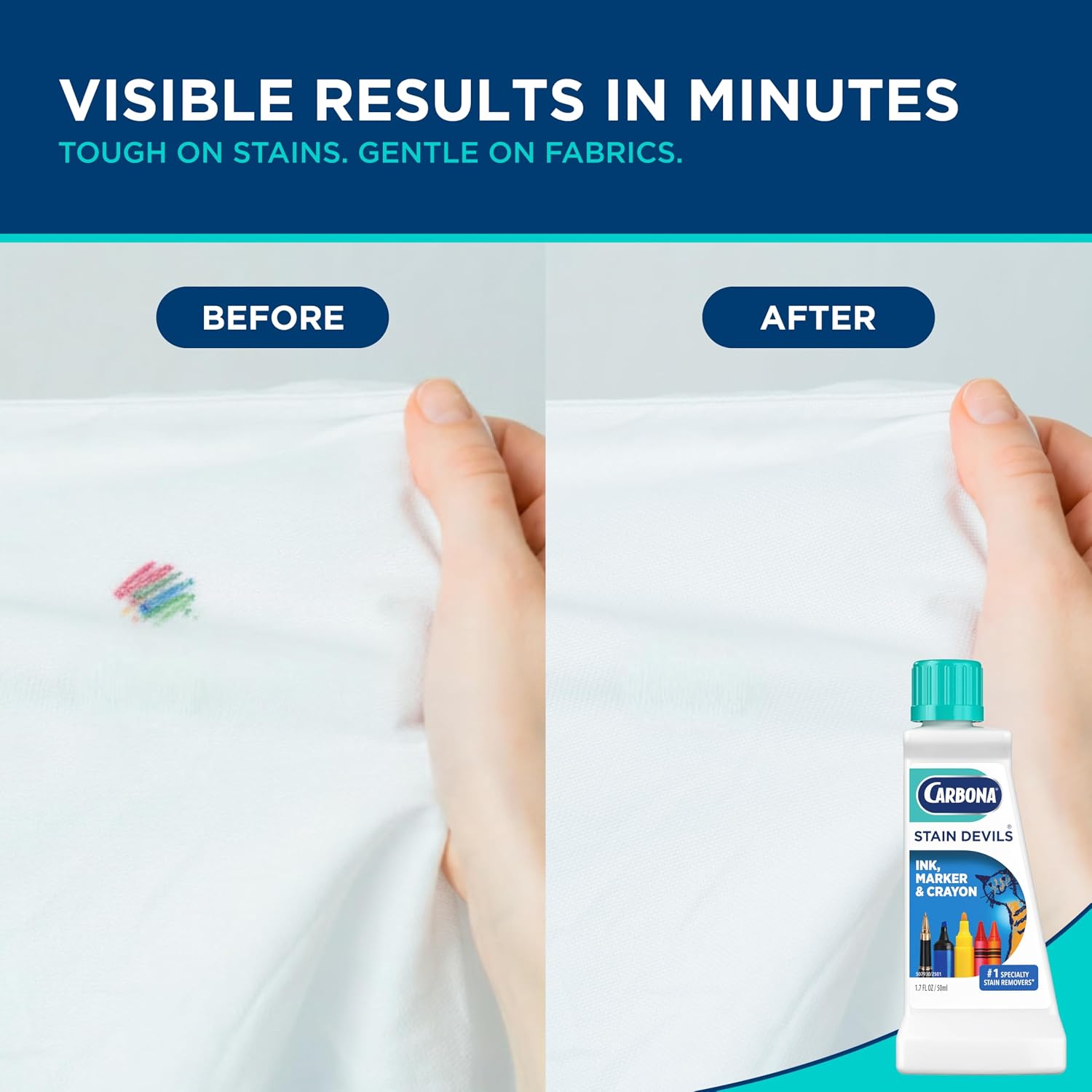 Carbona Liquid Stain Devil Food Clean Up Combo Set | Spot Stain Remover for Clothes