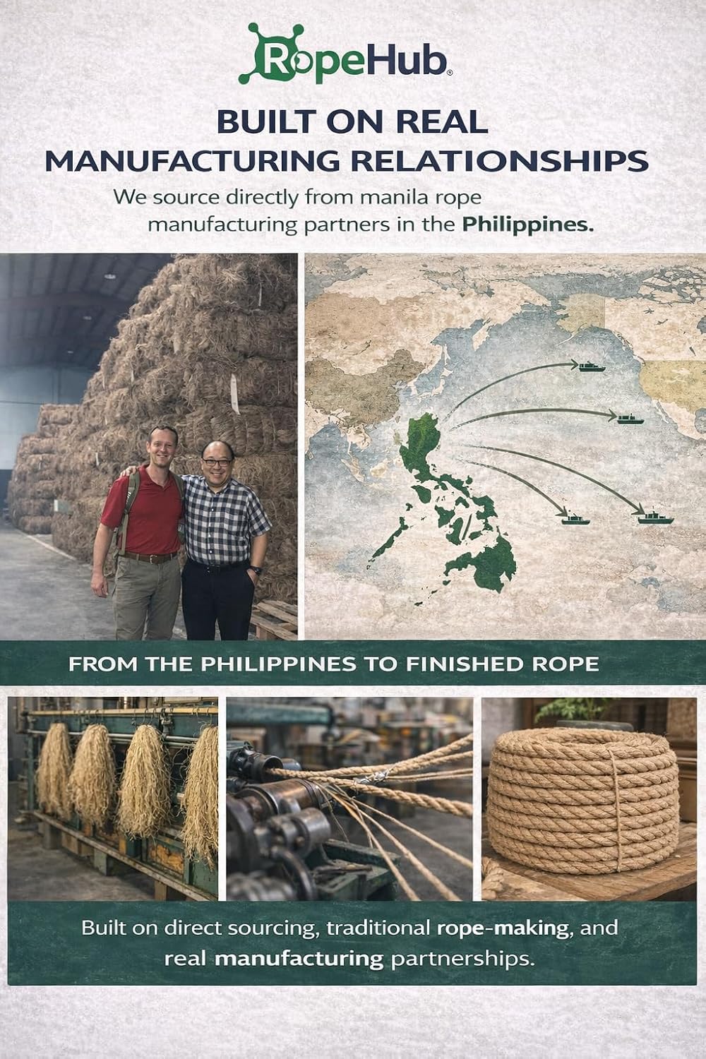 Twisted Manila Rope, Natural 3-Strand Fiber Rope for Landscaping, Decor, Railings, DIY Projects & Utility Use, Rustic for Indoor & Outdoor Applications - 1 in x 25 ft
