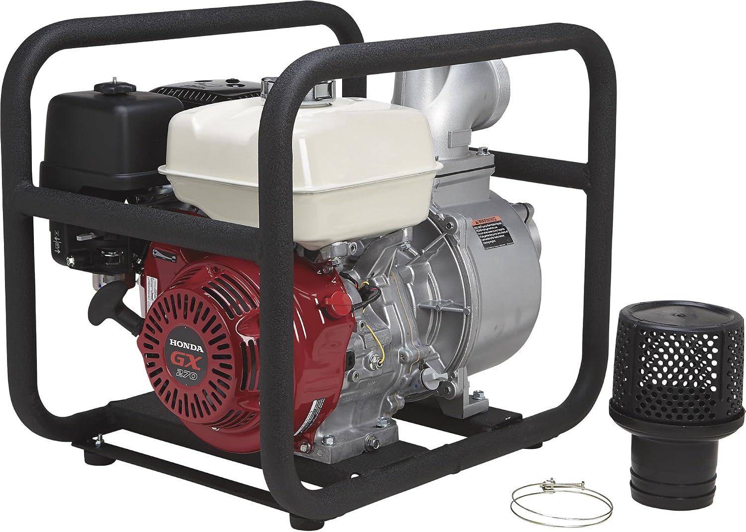 NorthStar Semi-Trash Pump, 23,040 GPH, 4in. Ports, 3/4in. Solids | High-capacity debris handling, Demanding dewatering, Water transfer, Jobsite-ready frame, Contractor-grade operation