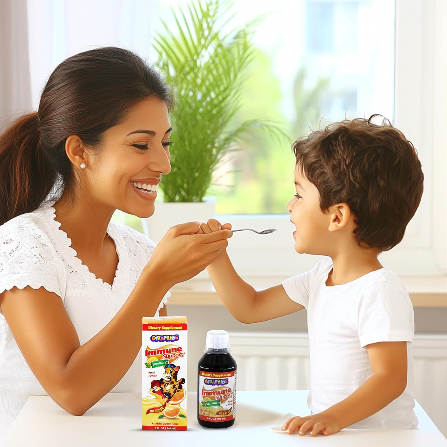 GirafKids Liquid Multivitamin for Kids with B Complex, 8 Fl Oz, Ages 4+