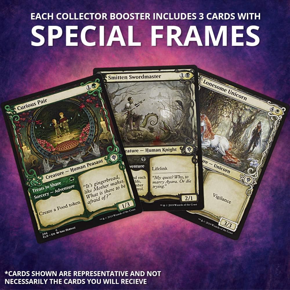 The Gathering Throne of Eldraine Collector Booster | 15 Card Booster Pack | Special Collector Cards