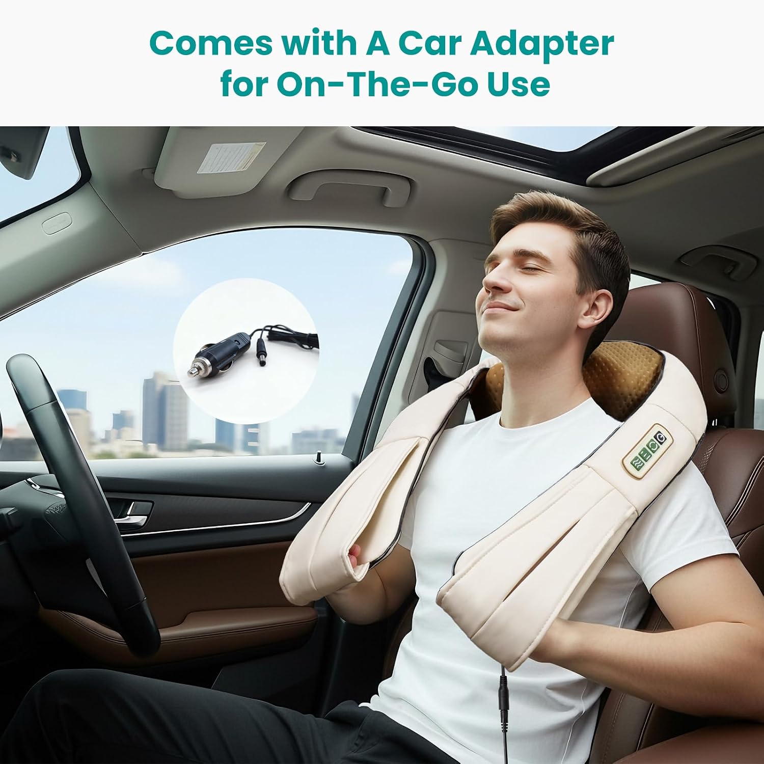 Nekteck Shiatsu Neck Massager with Heat for Pain Relief, NOT Cordless | 2026 Upgraded 3D Back Shoulder Kneading Massage Pillow, 3 Intensity Speeds Deep Tissue, Relaxation Gifts for Men Women, Black