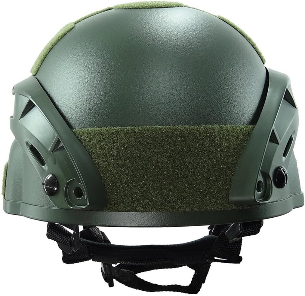 Tactical Airsoft Paintball MICH 2000 Helmet with Side Rail & NVG Mount