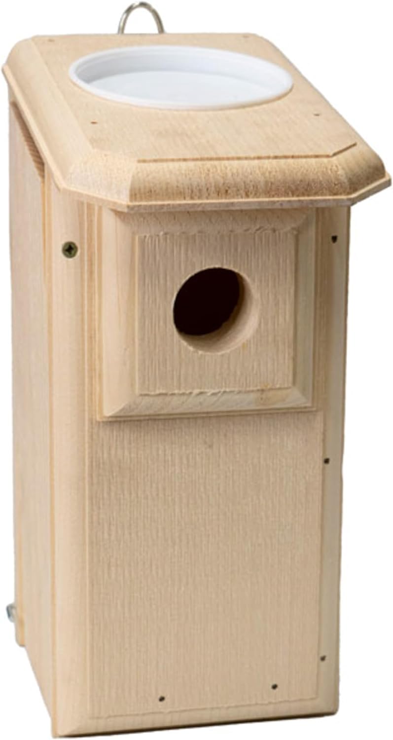 Bird Habitats Open-Top Bluebird House, Predator-Resistant Nest Box