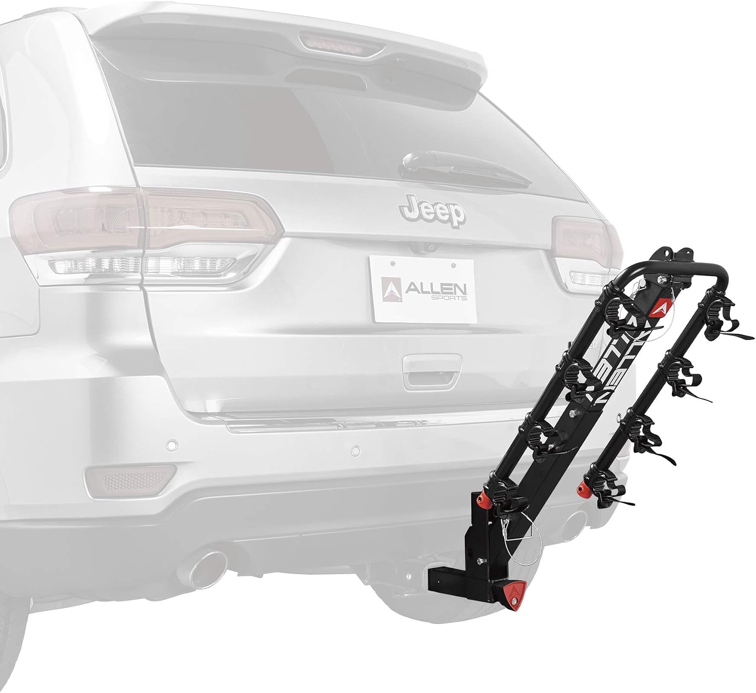 Allen Sports Deluxe 4-Bike Hitch Mount Rack (2-Inch Receiver) , Black