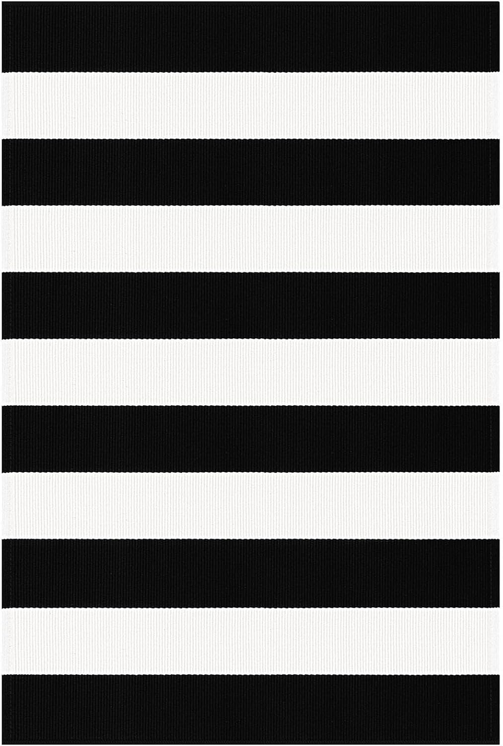 KOZYFLY Black and White Area Rug 3x5 Ft Washable
