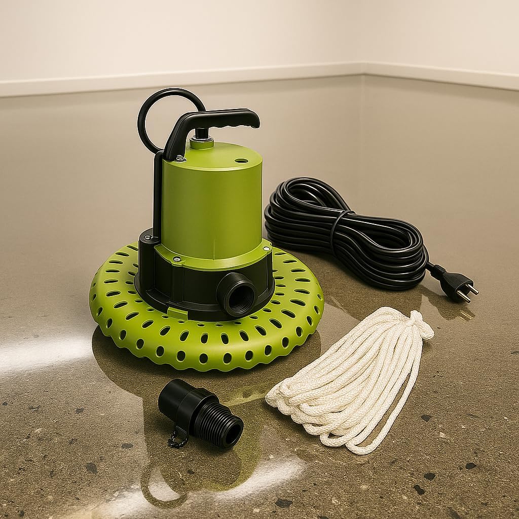 1/4 HP AUTOMATIC SUBMERSIBLE UTILITY PUMP, Model 56599 – Fully Automatic Water Removal to 3/8″, 1″ Discharge