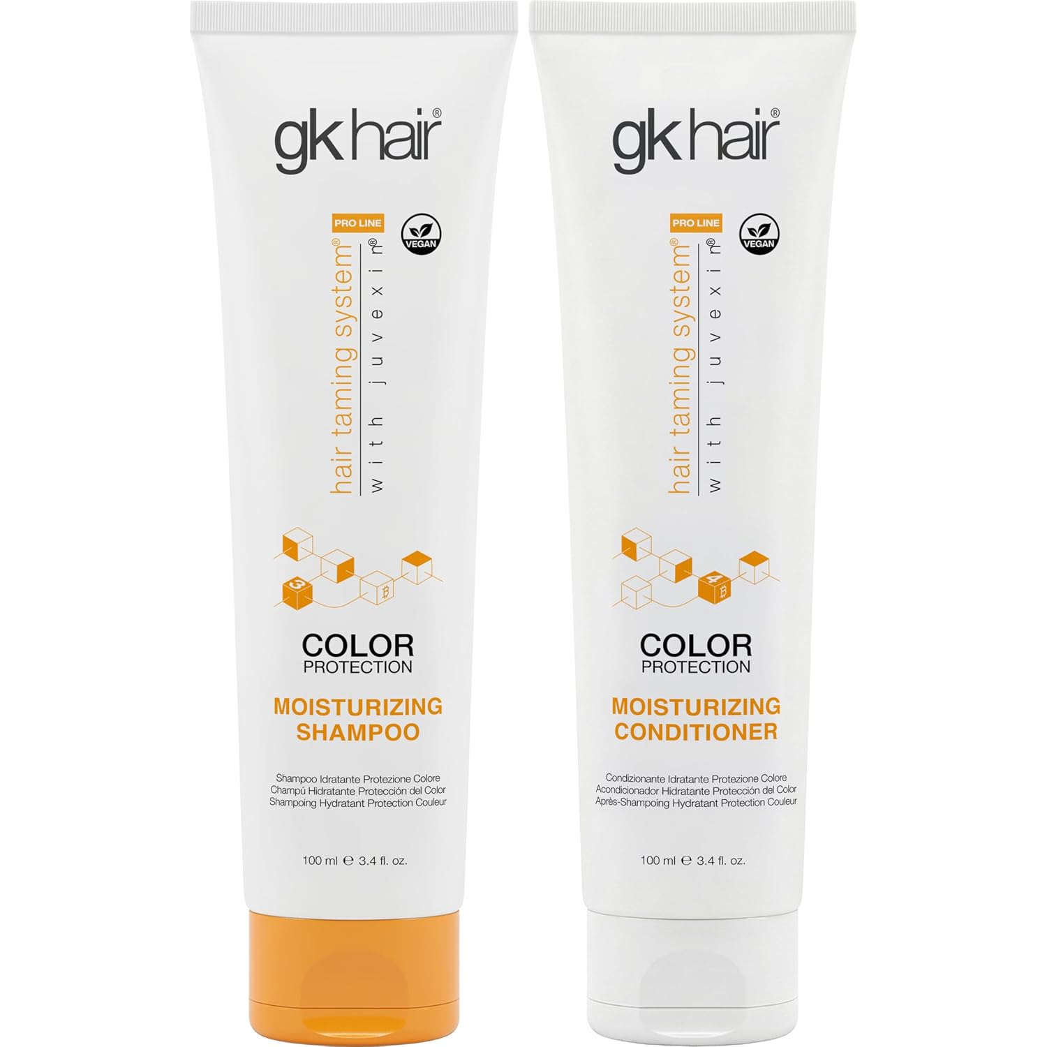 GK HAIR Keratin Shampoo and Conditioner set, Sulfate Free Moisturizing shampoo & conditioner for Color Treated Hair, Hydrating lightweight Formula for Dry, Damaged & Frizzy Hair 10.1oz each