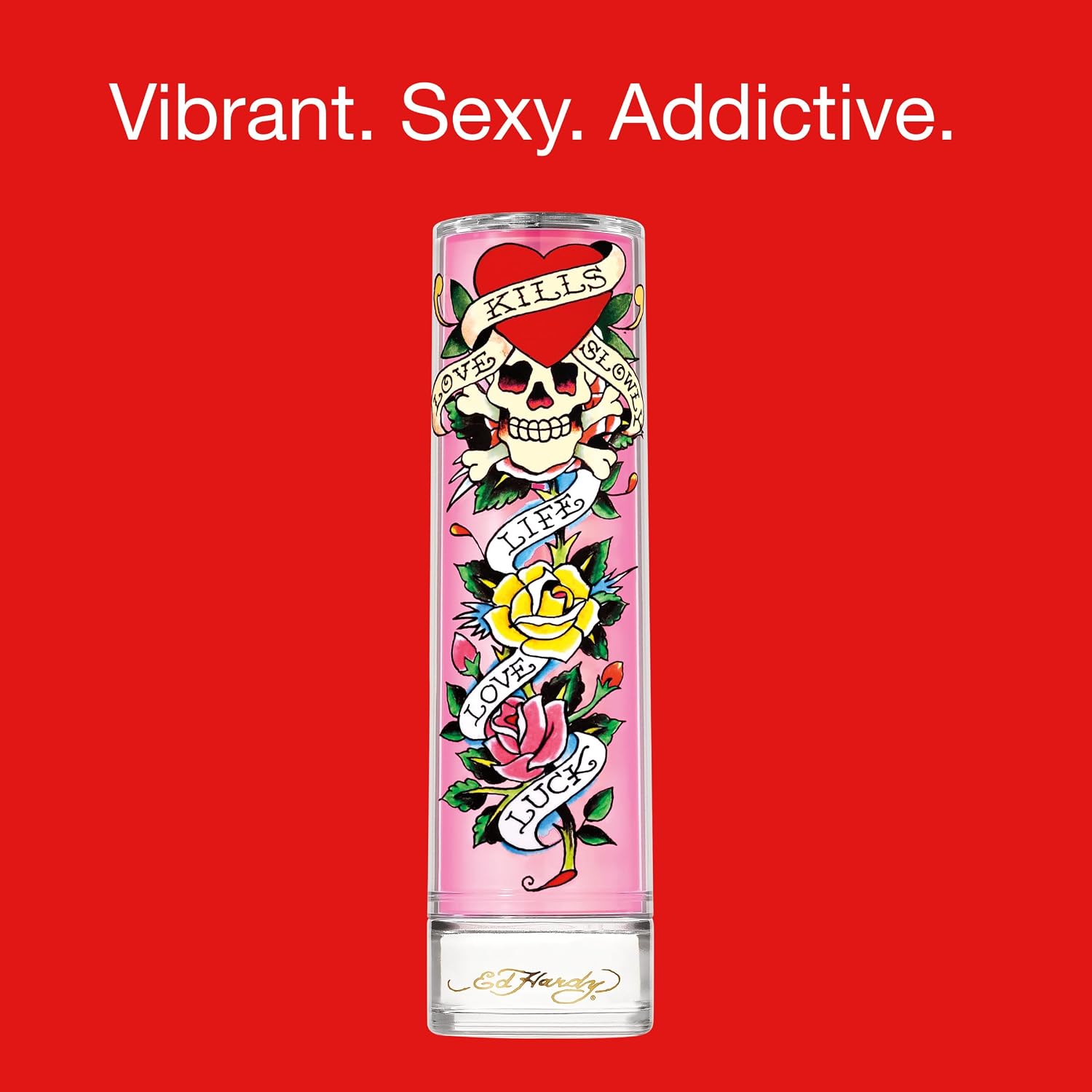 ED HARDY Eau de Parfum for Women, 1 fl oz | Women's eau de parfum. Perfume with warm amber notes and a long-lasting scent.