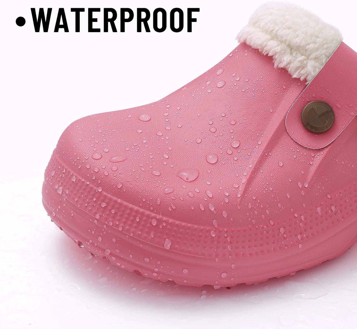 Beslip Fur Lined Clogs for Women & Men Fuzzy Slippers with Memory Foam