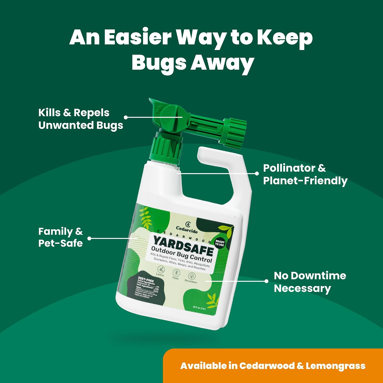 Outdoor YardSafe | Kills & Repels Mosquitoes, Ticks, Fleas