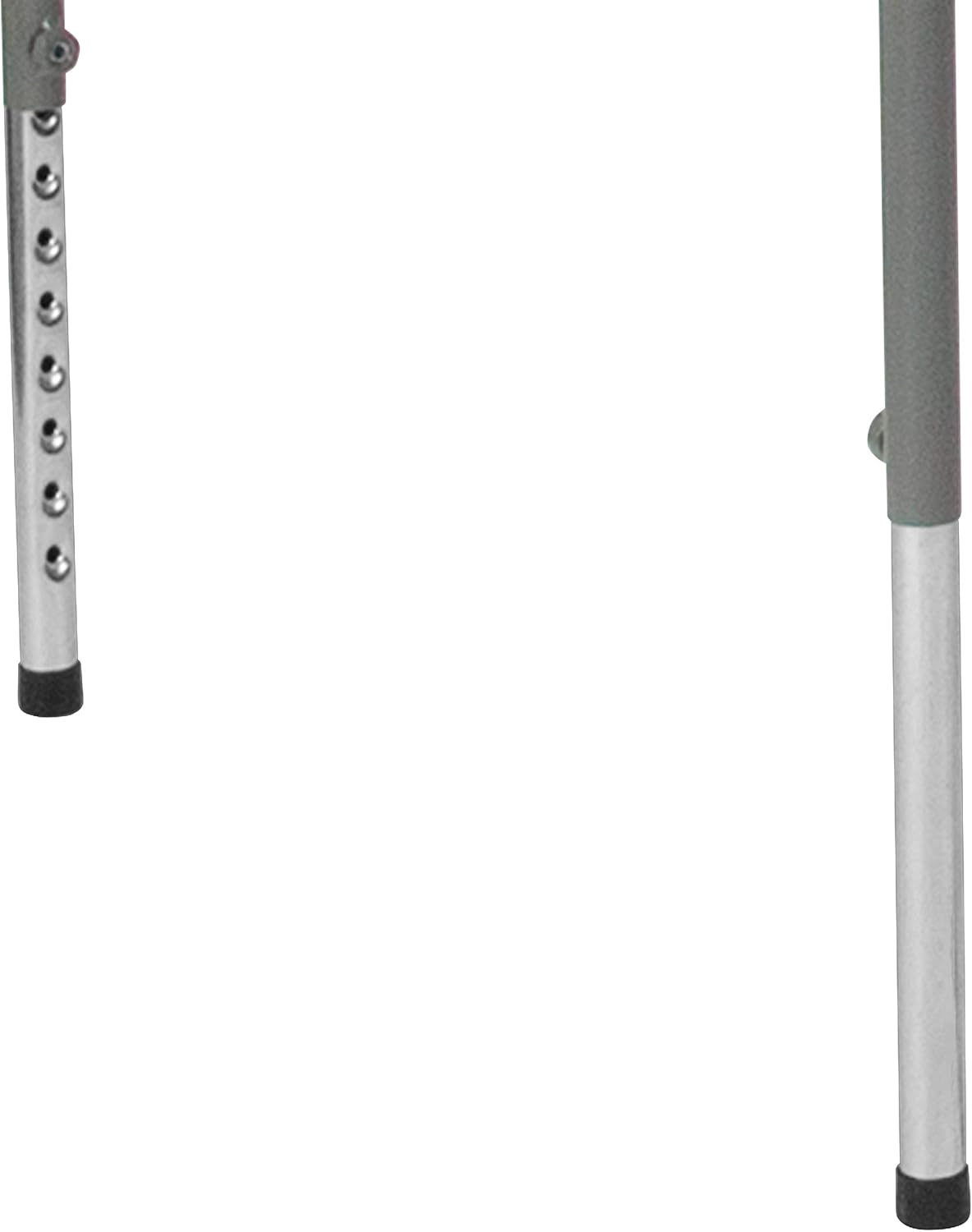EMMA + OLIVER 2.79-Foot Square Granite White Adjustable Folding Table | Height Adjustable, Card and Game Table, Lightweight