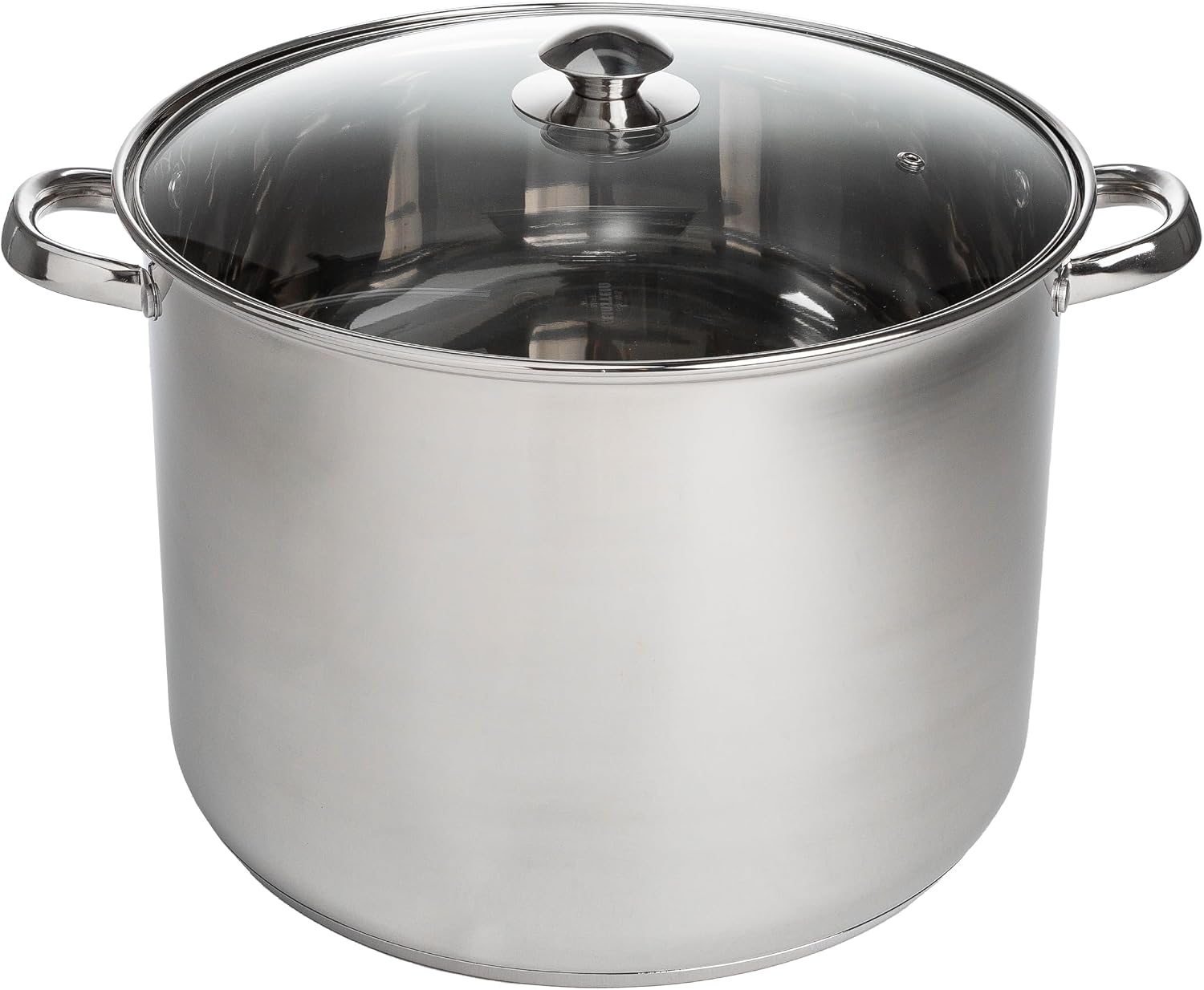 Ecolution Stainless Steel Sauce Pan, Encapsulated Induction Ready Cooking Pot with Glass Lid, Oven Safe, Dishwasher Safe Soup Pot, 2-Quart