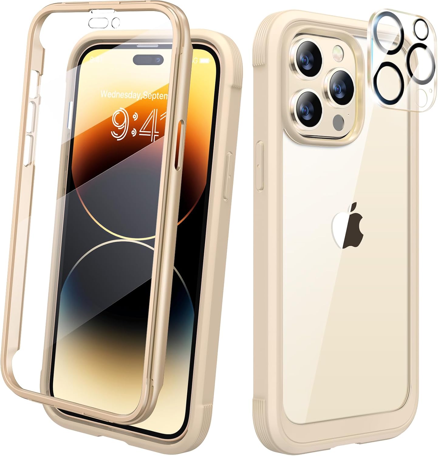 Diaclara Designed for iPhone 12 Mini Case, Full Body Rugged with Built-in Touch Sensitive Anti-Scratch Screen Protector
