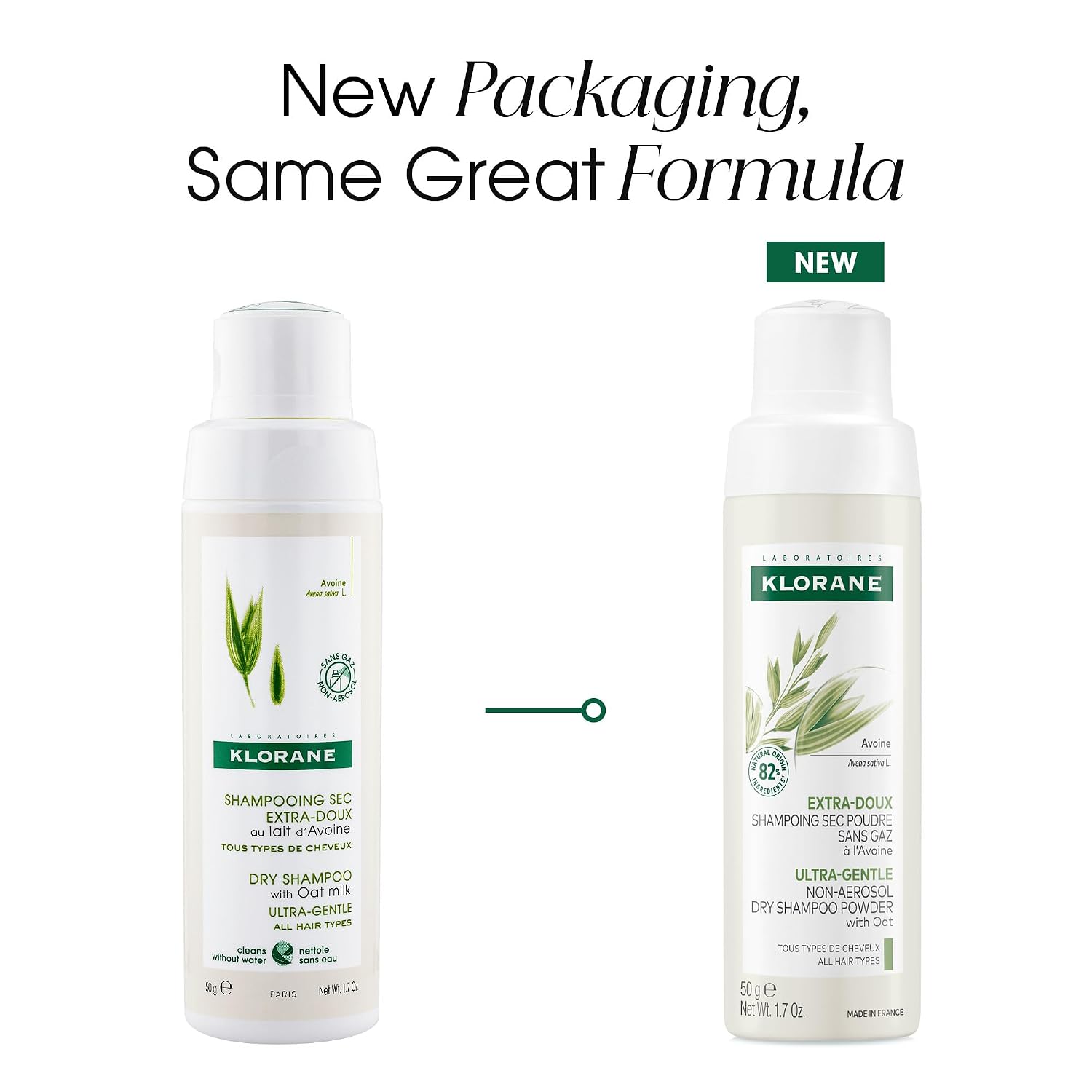 Klorane Dry Shampoo with Oat Milk - Non-Aerosol
