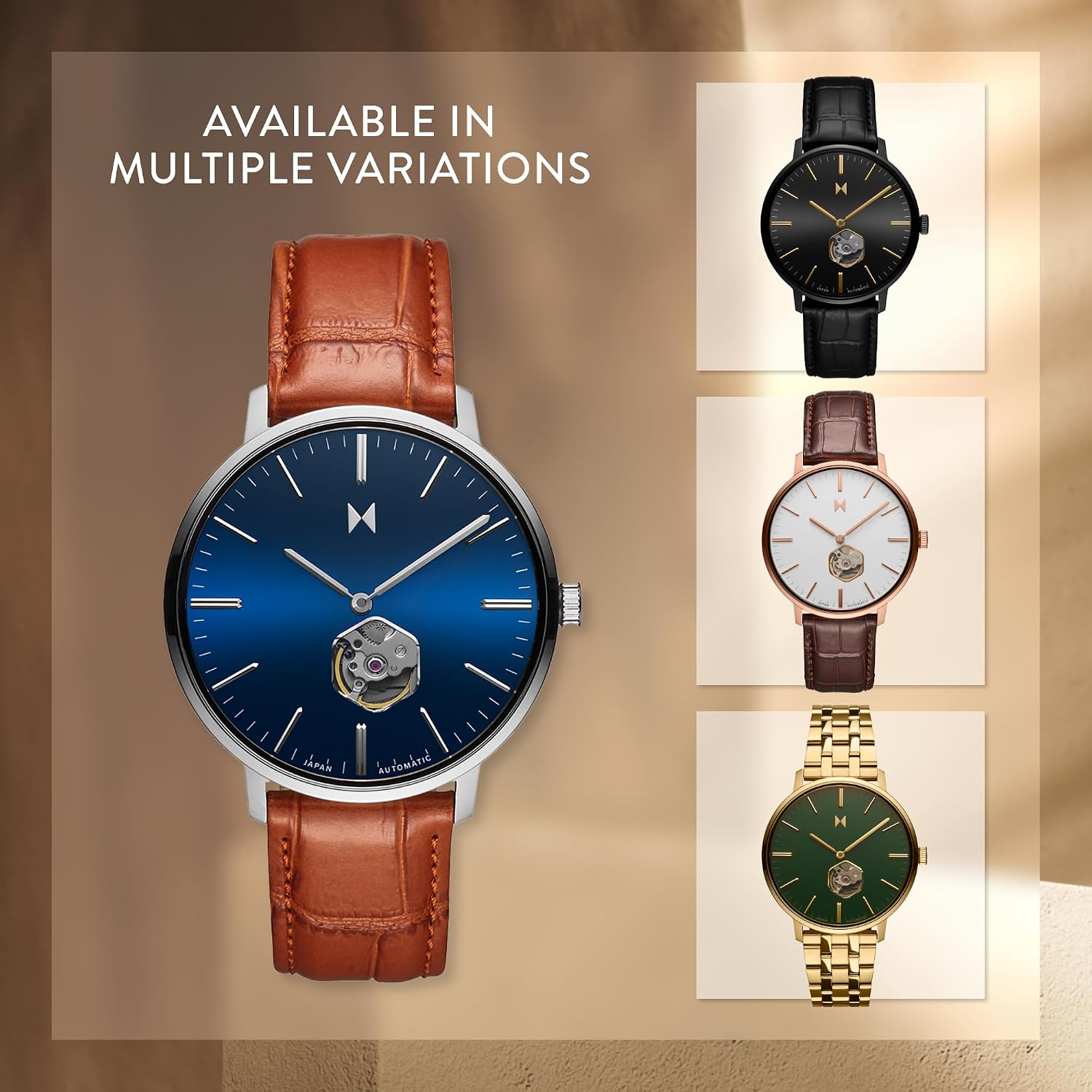MVMT Legacy Slim Men's Watch – Minimalist - Water Resistant - Stylish Gift for Him