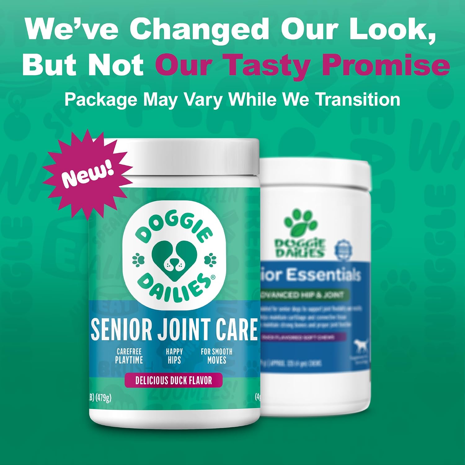 Doggie Dailies Hip & Joint Chews for Dogs, Chicken, All Breeds, 225 Count | Glucosamine & Chondroitin Supplement, Supports Joint Health & Mobility, Soft Chews for Dogs of All Breeds & Sizes