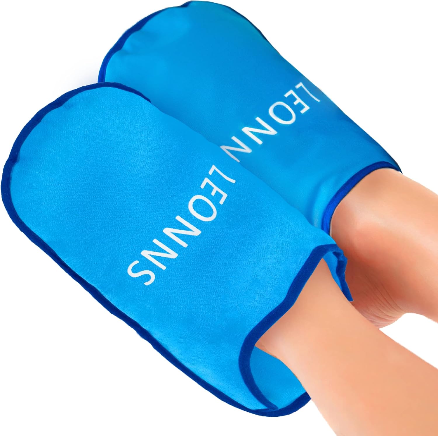 Gel Ice Pack Slippers for Foot Pain, Provides Hot and Cold Therapy, Blue