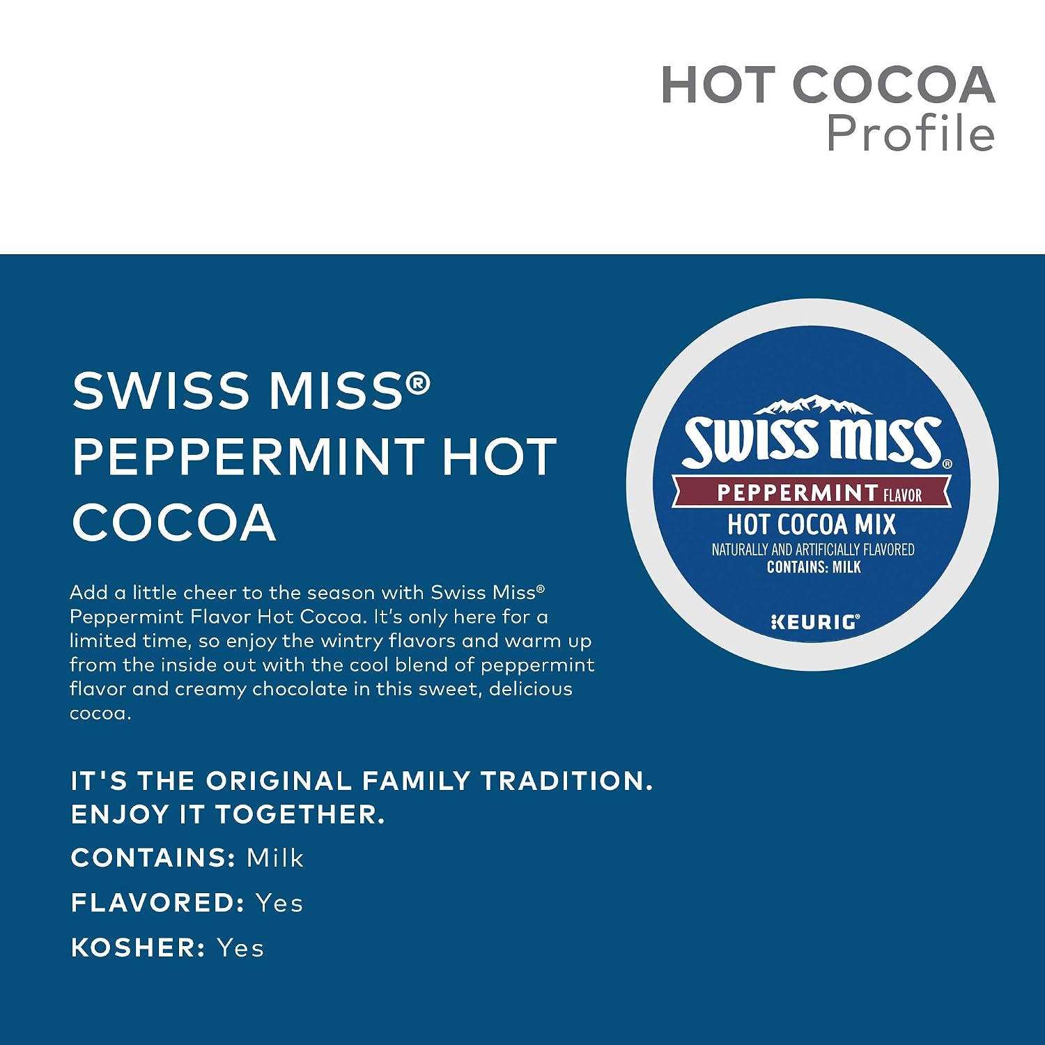 Swiss Miss Peppermint Chocolate Hot Cocoa 16 Count