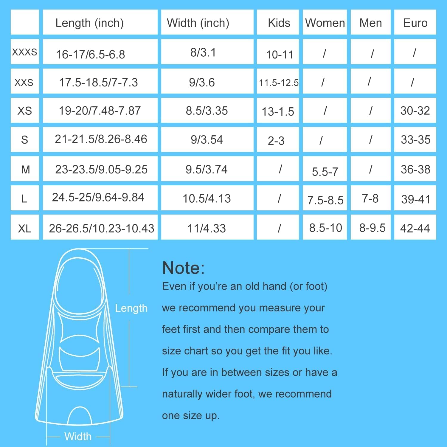 Gintenco Swim Fins, Adults & Kids Swim Training Fins for Lap Swimming